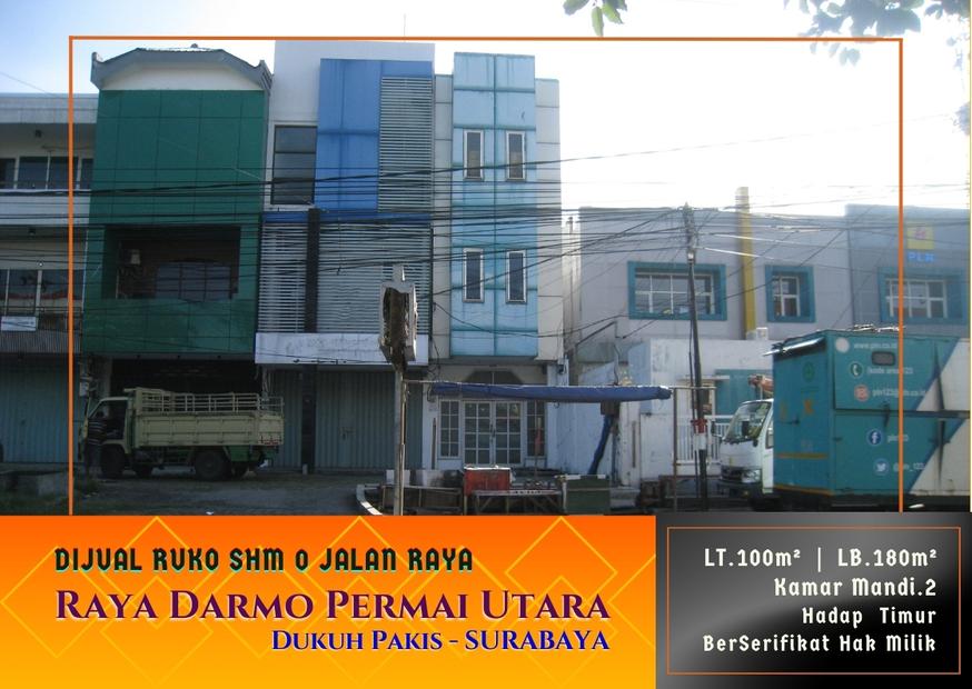 Ruko hadap Jalan Raya Darmo Permai Utara, Dukuh Pakis, Surabaya