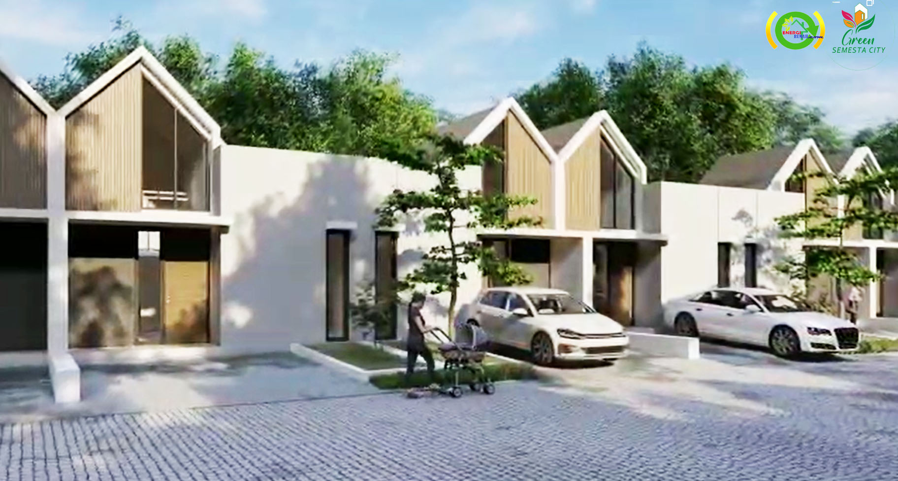 Rumah cantik 2 lantai di kawasan hijau citeureup-sentul