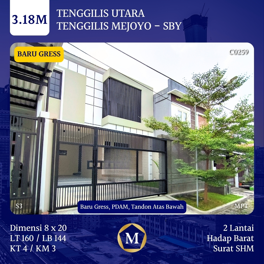 Rumah baru Siap Huni daerah Tenggilis Mejoyo