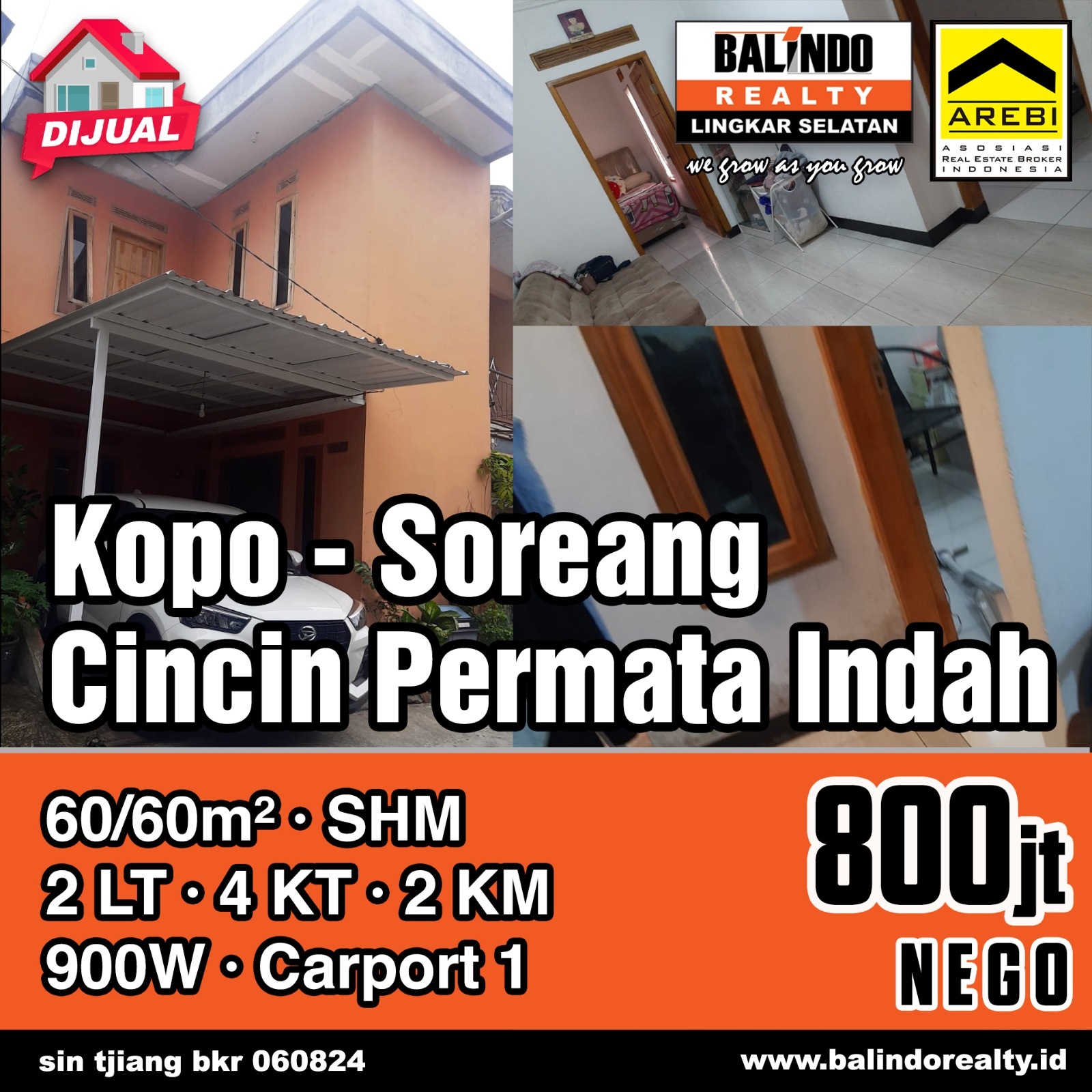 Dijual RUMAH 2 Lantai Nyama di Cincin Permata Indah Soreang