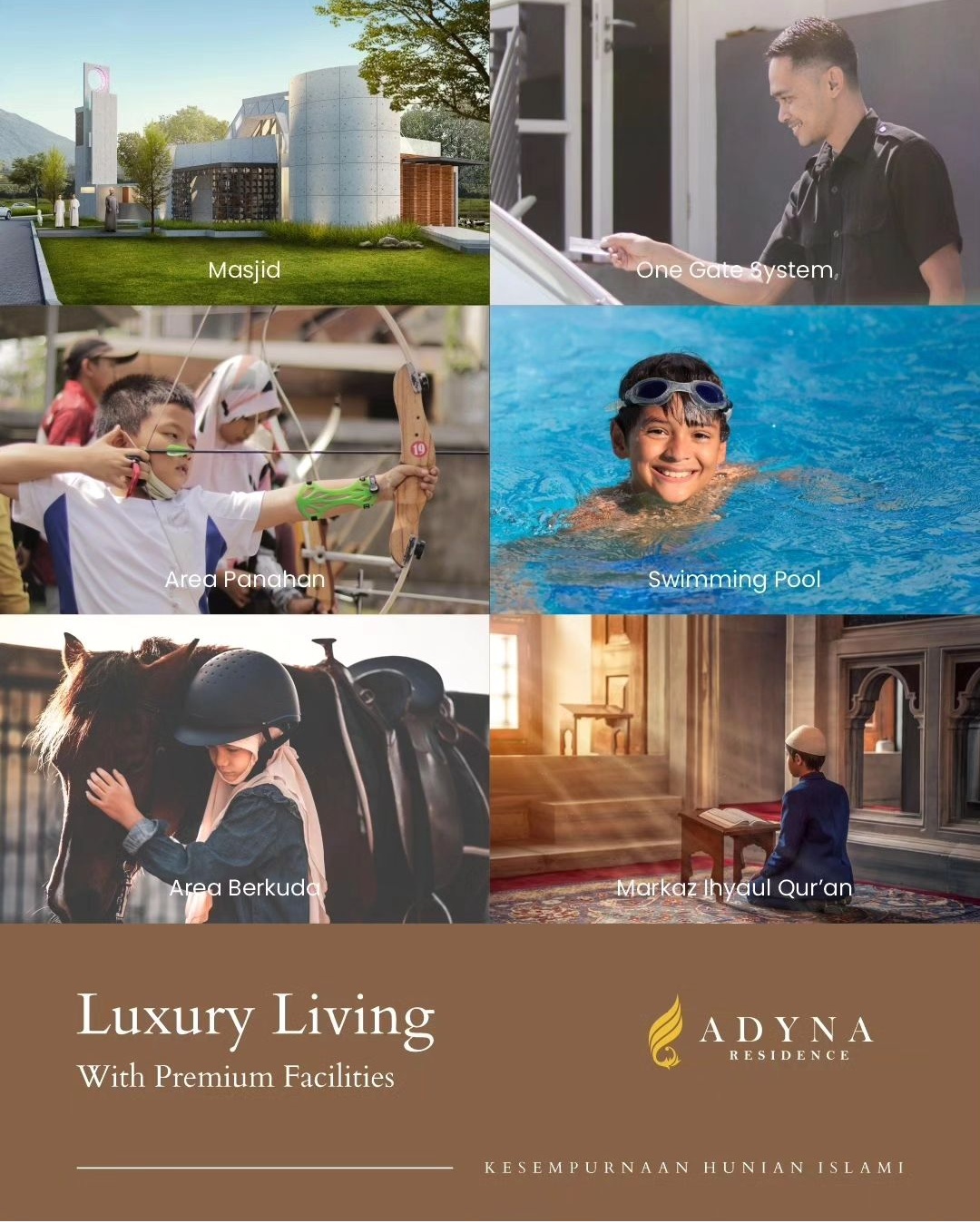 Hunian dengan konsep Eropa dan Fasilitas Sunnah di Kota Malang