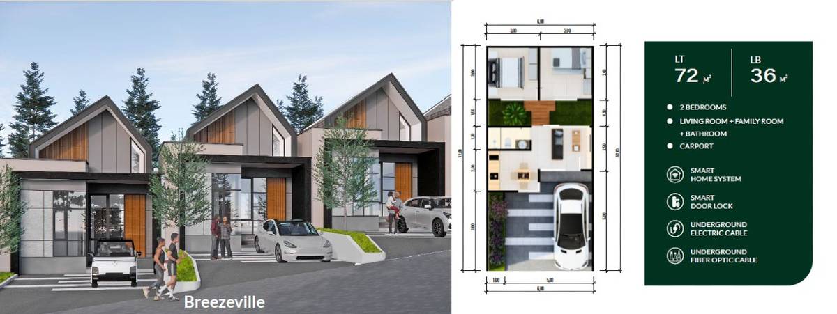 D'Amandita Sentul, Rumah Modern Asri Dengan View Alam MD964