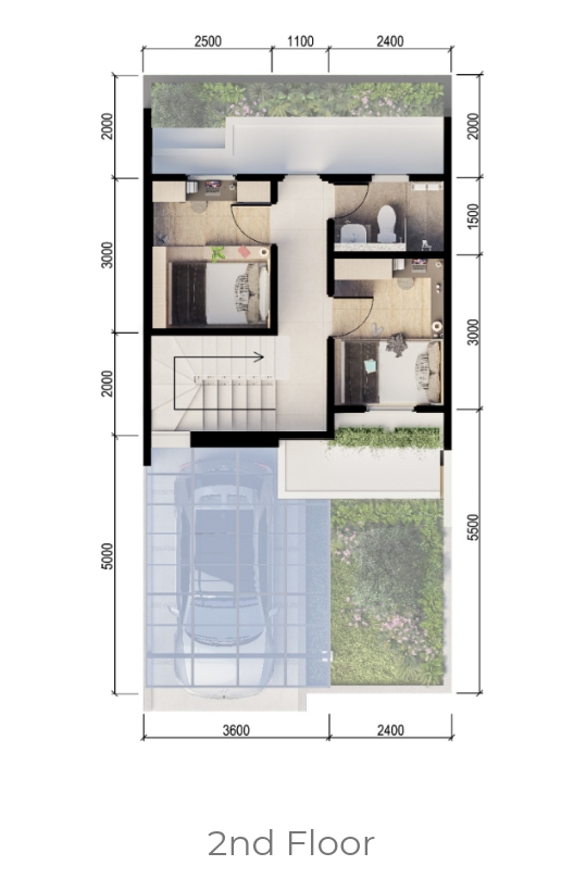 RUMAH BARU LT 72/LB 95 GRIYA IDOLA CIKUPA 3 LANTAI