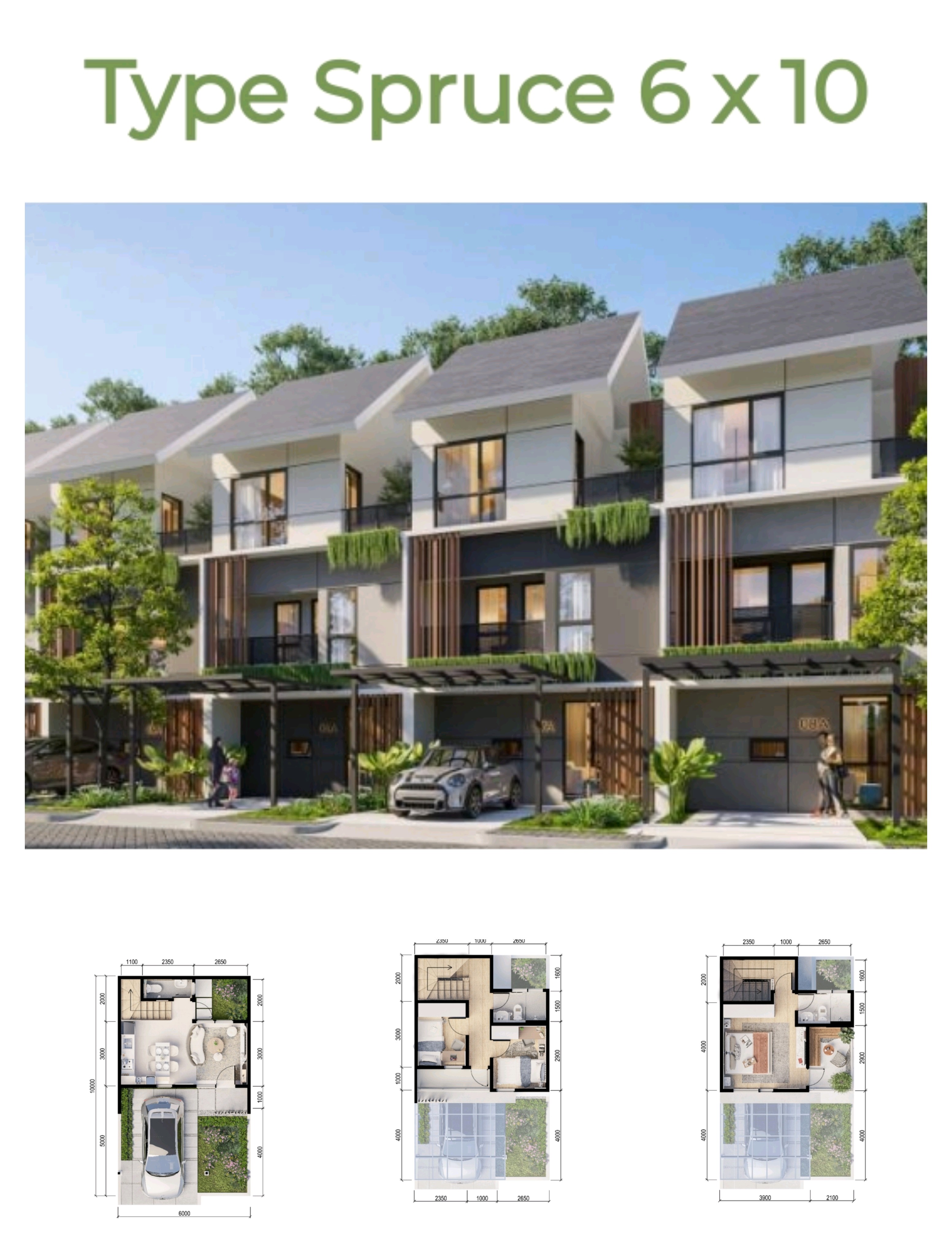 RUMAH BARU TIPE LT 60/87 GRIYA IDOLA CIKUPA 3 LANTAI