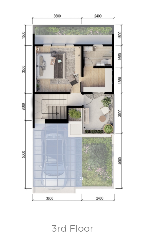 RUMAH BARU LT 72/LB 95 GRIYA IDOLA CIKUPA 3 LANTAI