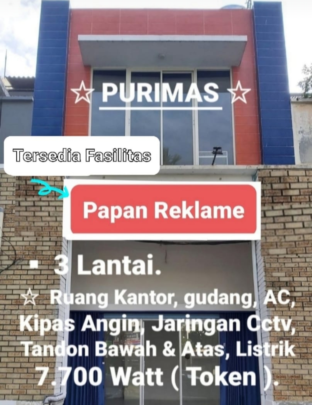 ruko disewakan jalan purimas gununganyar surabaya