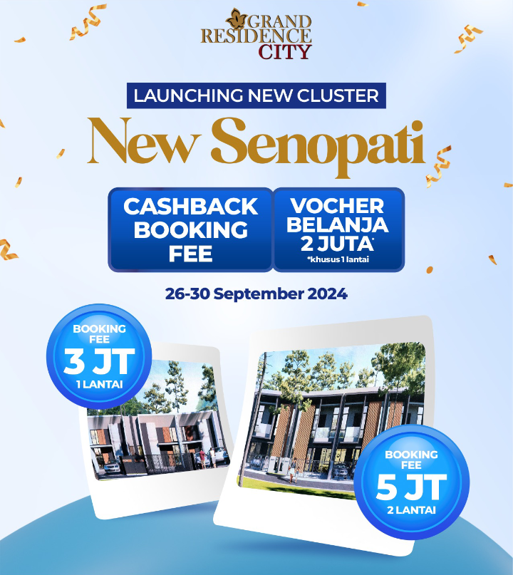 RUMAH CLUSTER TANPA DP GRATIS ANGSURAN 1 TAHUN