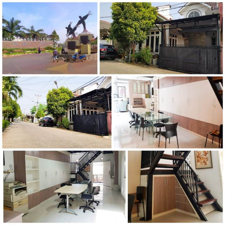 RUMAH KANTOR MODERN MINIMALIS HALF-FURNISHED DI BUKIT CIMANGGU