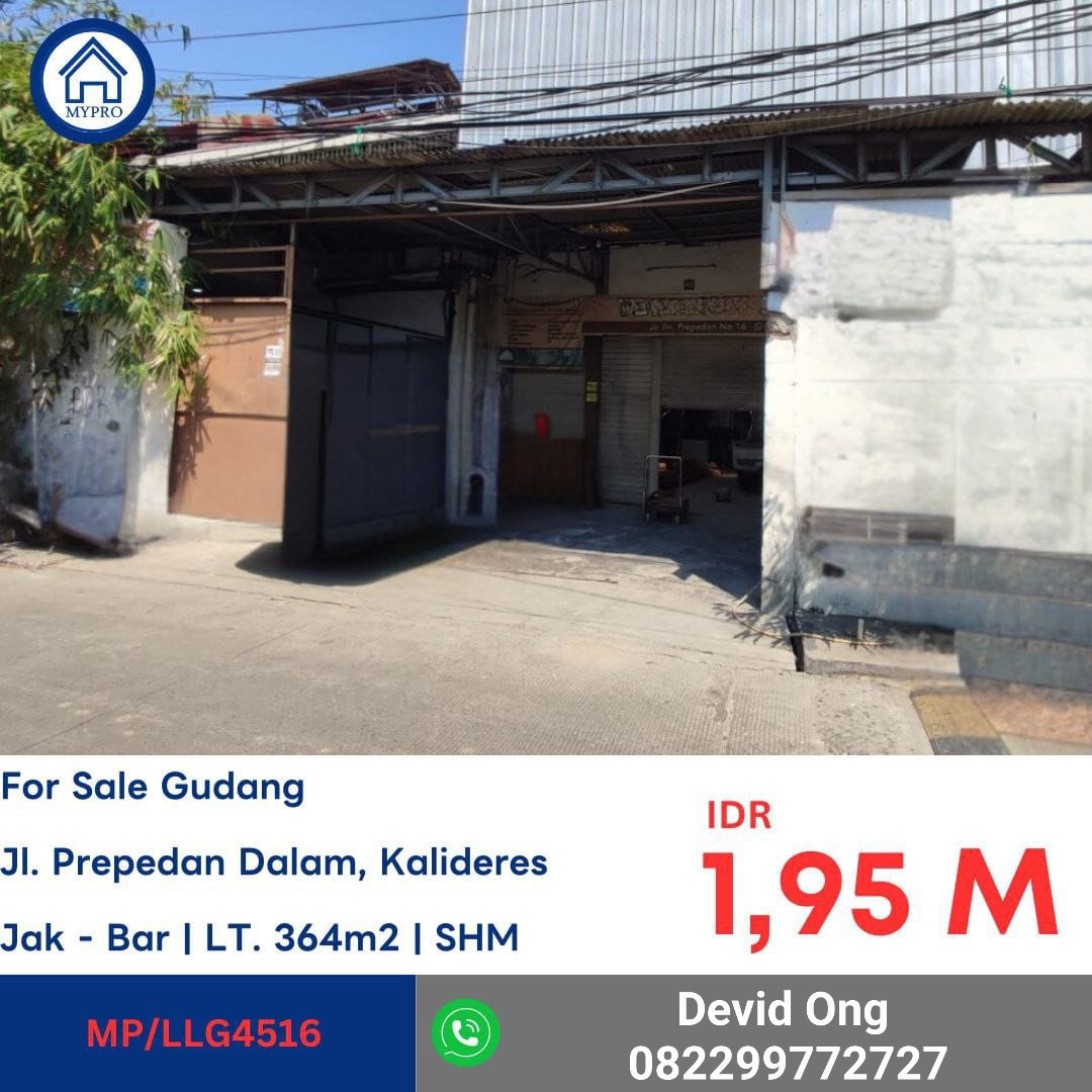 Dijual MURAH Gudang di Kalideres Jakarta Barat