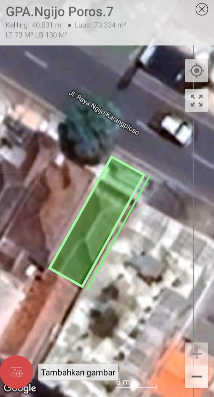 Rumah jl poros ke kota batu malang 2 lantai BU