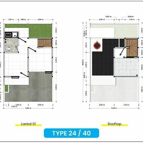 Hunian muslim desain Scandinavian Cinangka Sawangan Depok