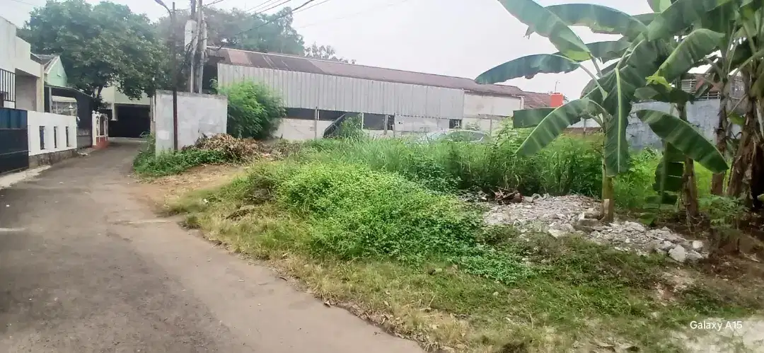 Tanah Kosong 24x19 area Setu, 200 meter dari Pintu Utama Mabes T