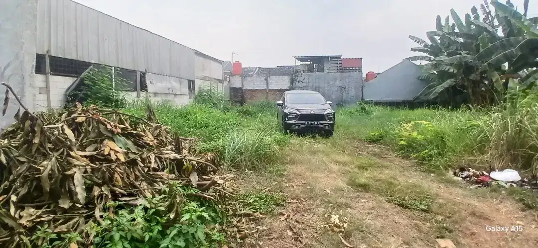 Tanah Kosong 24x19 area Setu, 200 meter dari Pintu Utama Mabes T