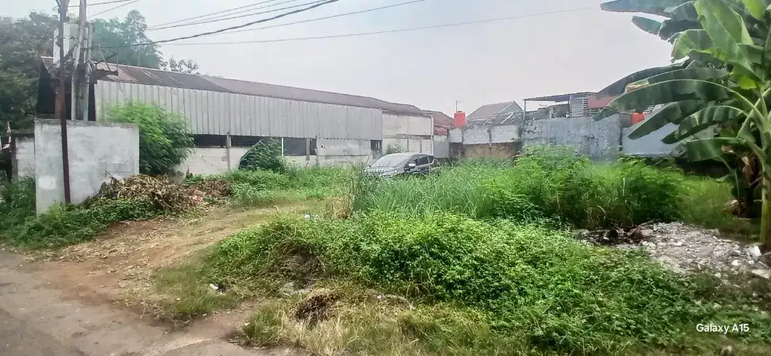 Tanah Kosong 24x19 area Setu, 200 meter dari Pintu Utama Mabes T