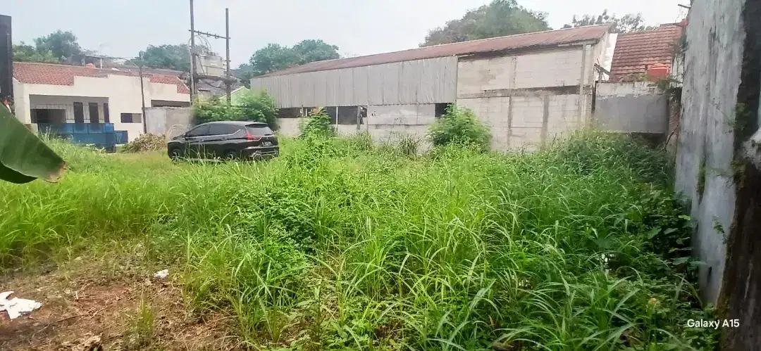 Tanah Kosong 24x19 area Setu, 200 meter dari Pintu Utama Mabes T