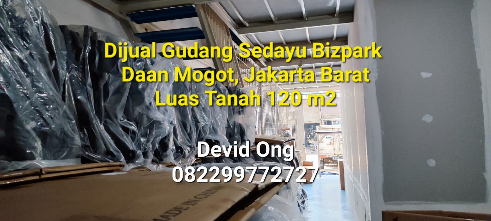 Dijual Gudang Sedayu Bizpark Daan Mogot, Jakarta Barat