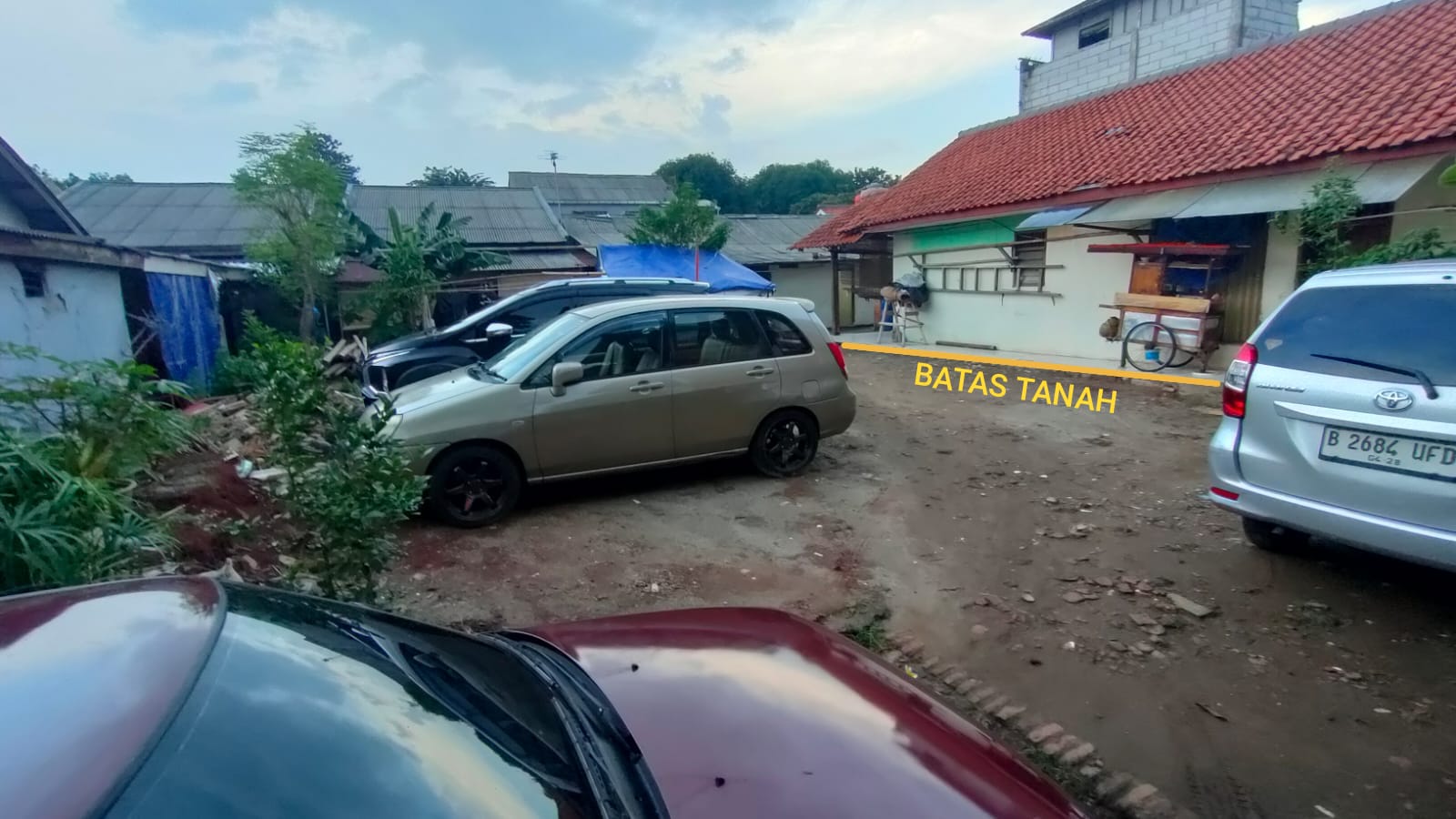 Tanah masuk gang akses 1 mobil area Ceger, 100 meter ke Jalan Ge