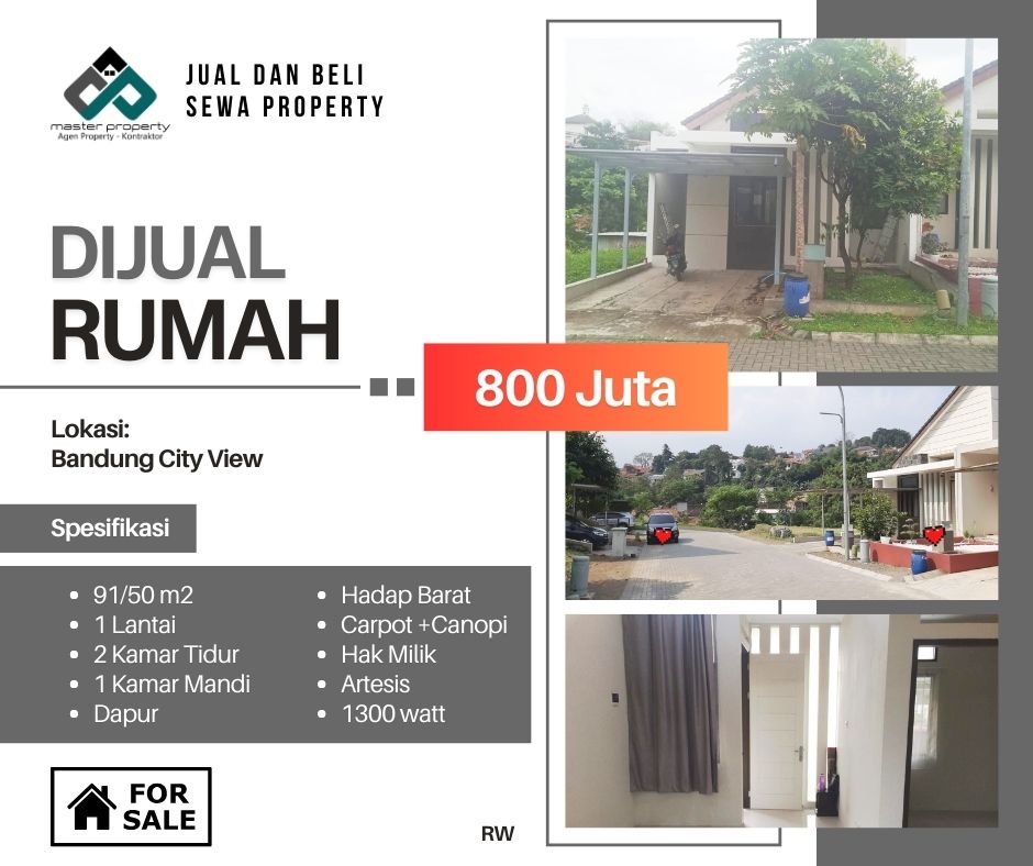 Jual cepat rumah termurah di Bandung City View Kota Bandung