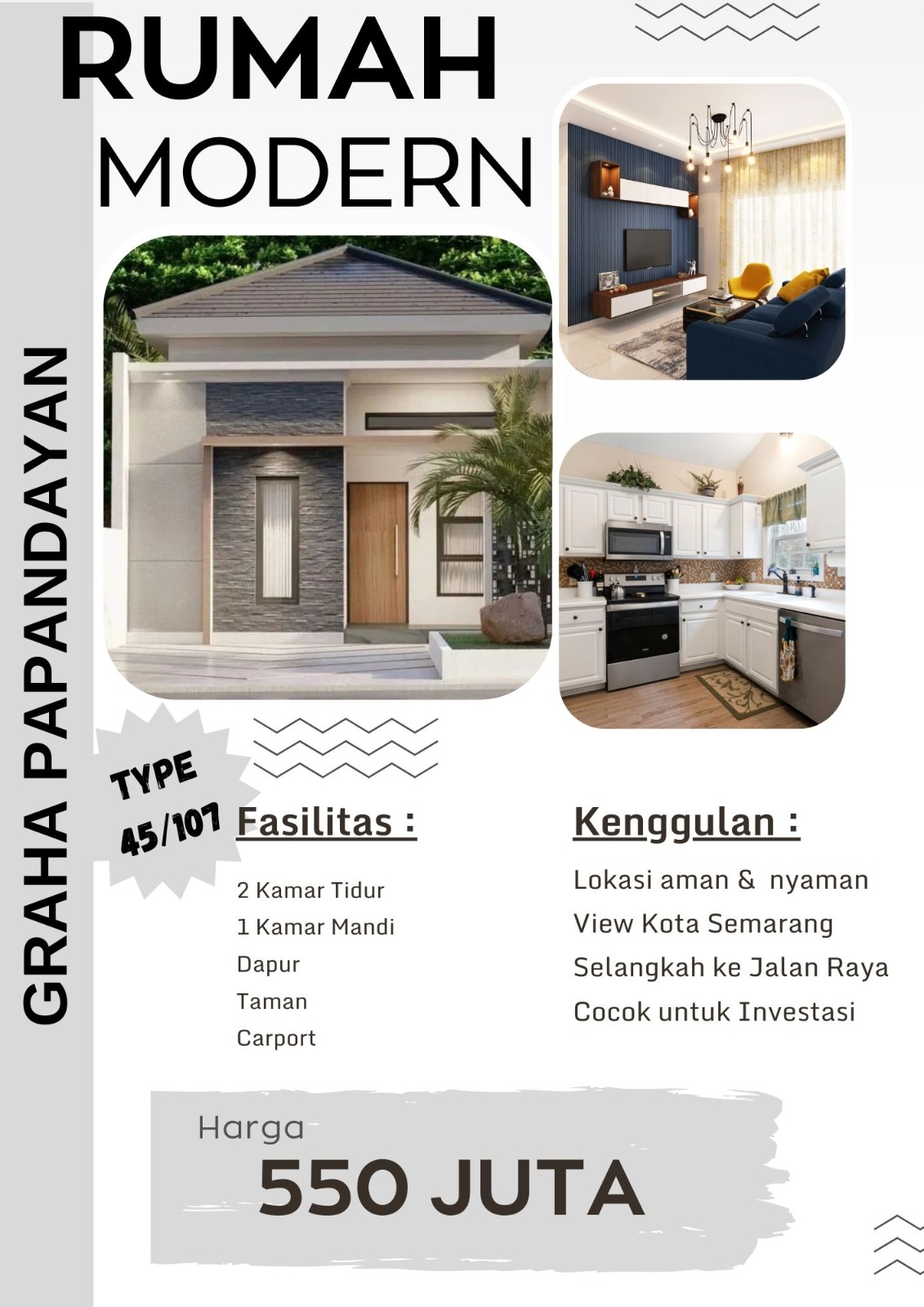 Rumah Super Strategis Modern Lokasi Nyaman Dekat Akpol