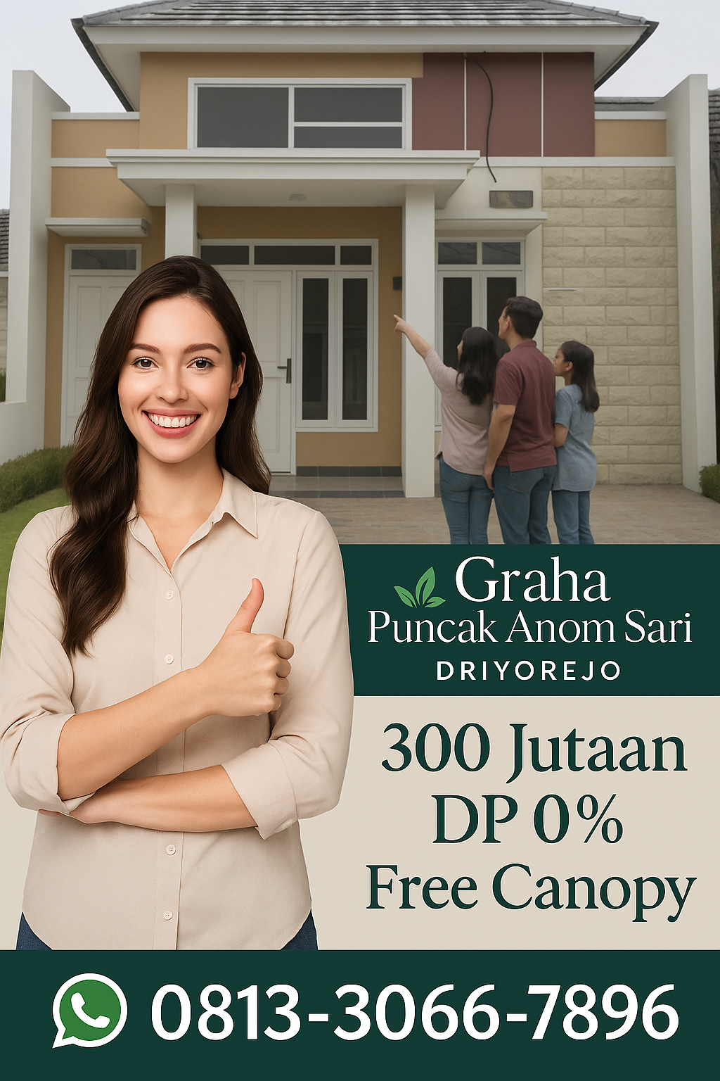 CUMA 500RB.‼️Punya Rumah KPR di Graha Puncak Anom Sari Driyorejo