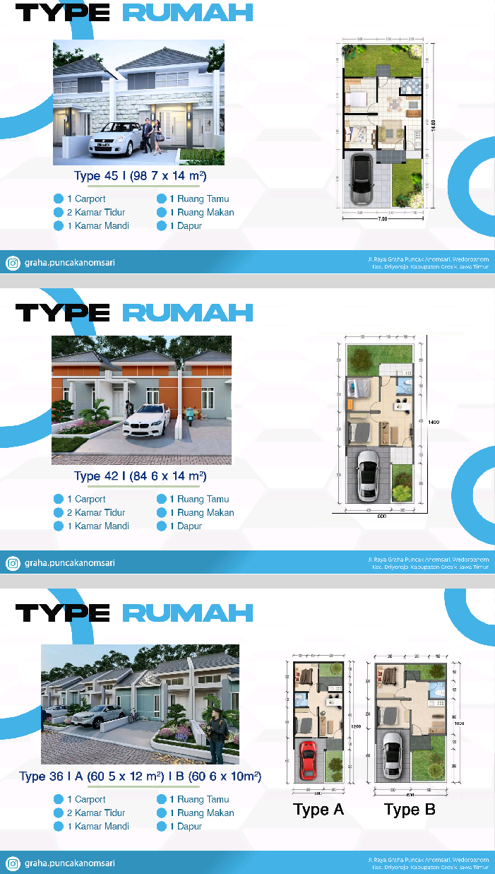 CUMA 500RB.‼️Punya Rumah KPR di Graha Puncak Anom Sari Driyorejo