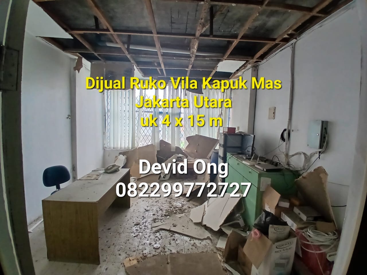 Dijual Ruko Villa Kapuk Mas 3 lantai di Jakarta Utara