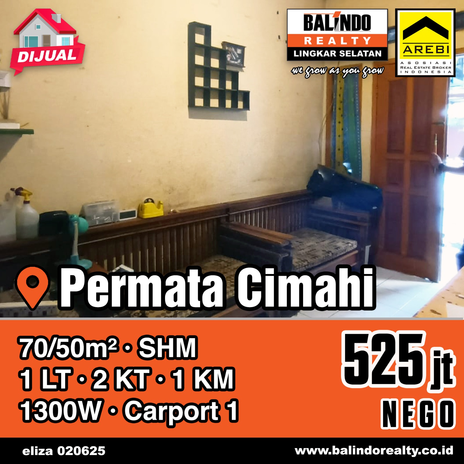 Dijual Rumah Siap Huni Minimalis di Permata Cimahi