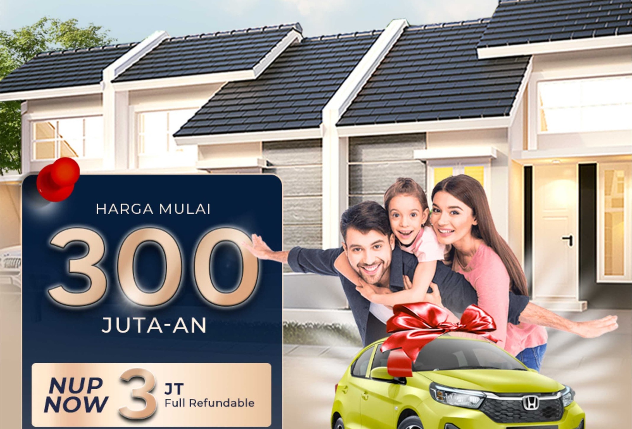 Rumah Tanpa DP Surabaya Pondok Candra Juanda Sidoarjo SHM