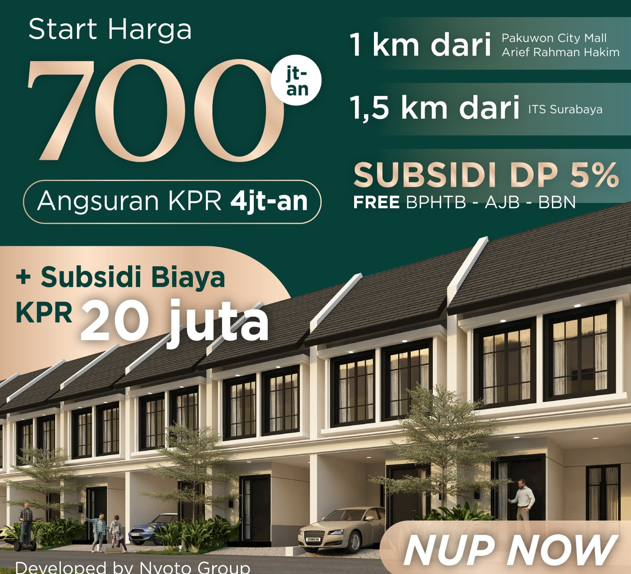 Rumah Mewah 2 Lantai Pakuwon City Kenjeran Kertajaya Manyar Free