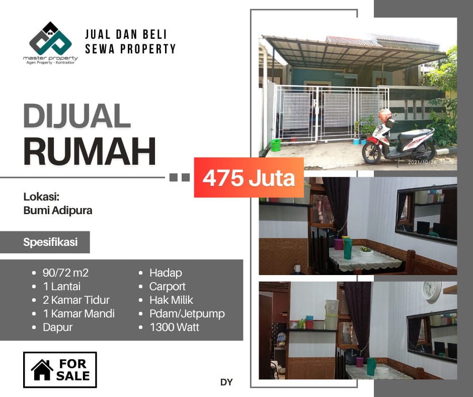 Rumah murah 400 jutaan di Komplek Bumi Adipura Gedebage BANDUNG