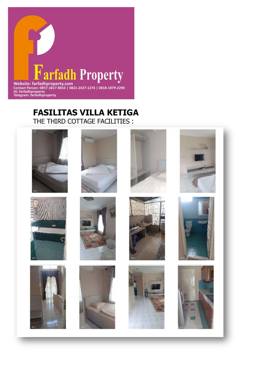 DIJUAL CEPAT 3 VILLA (Rumah Dalam Komplek Villa Kota Bunga CIANJ
