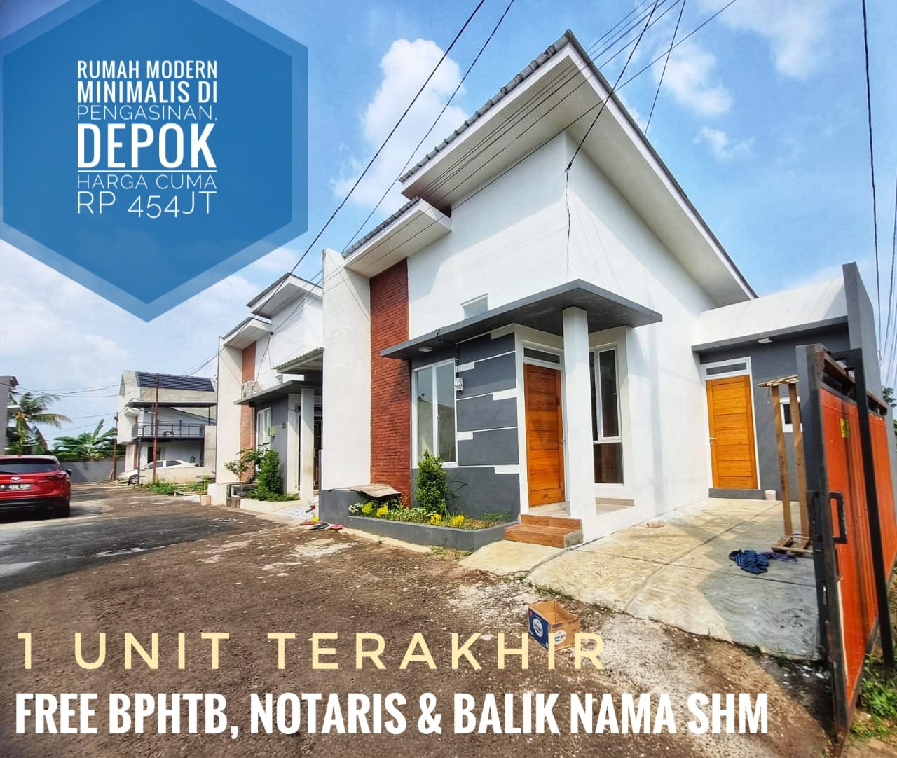 Rumah modern minimalis di Pengasinan Depok