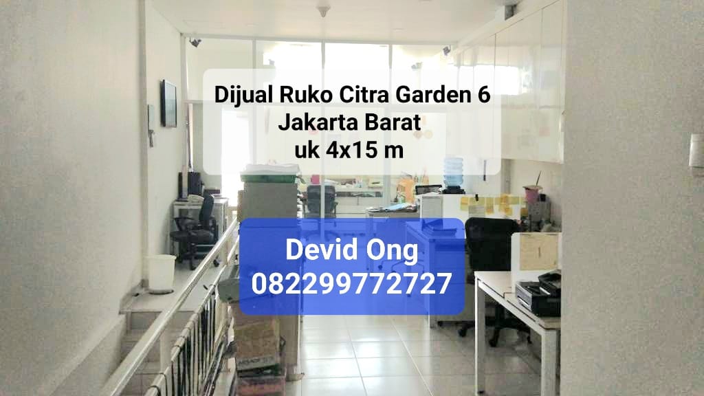 Dijual Ruko Citra Garden 6 MURAH Jakarta Barat