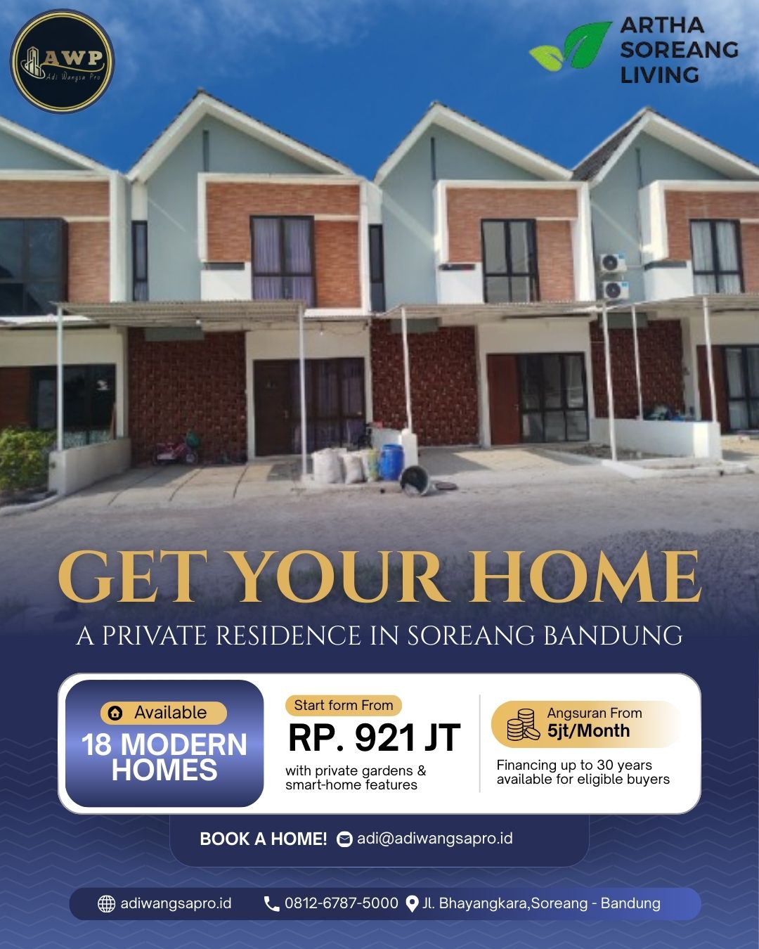 Artha Soreang Living Perumahan Dekat Toll Seroja Tanpa Dp Cukup