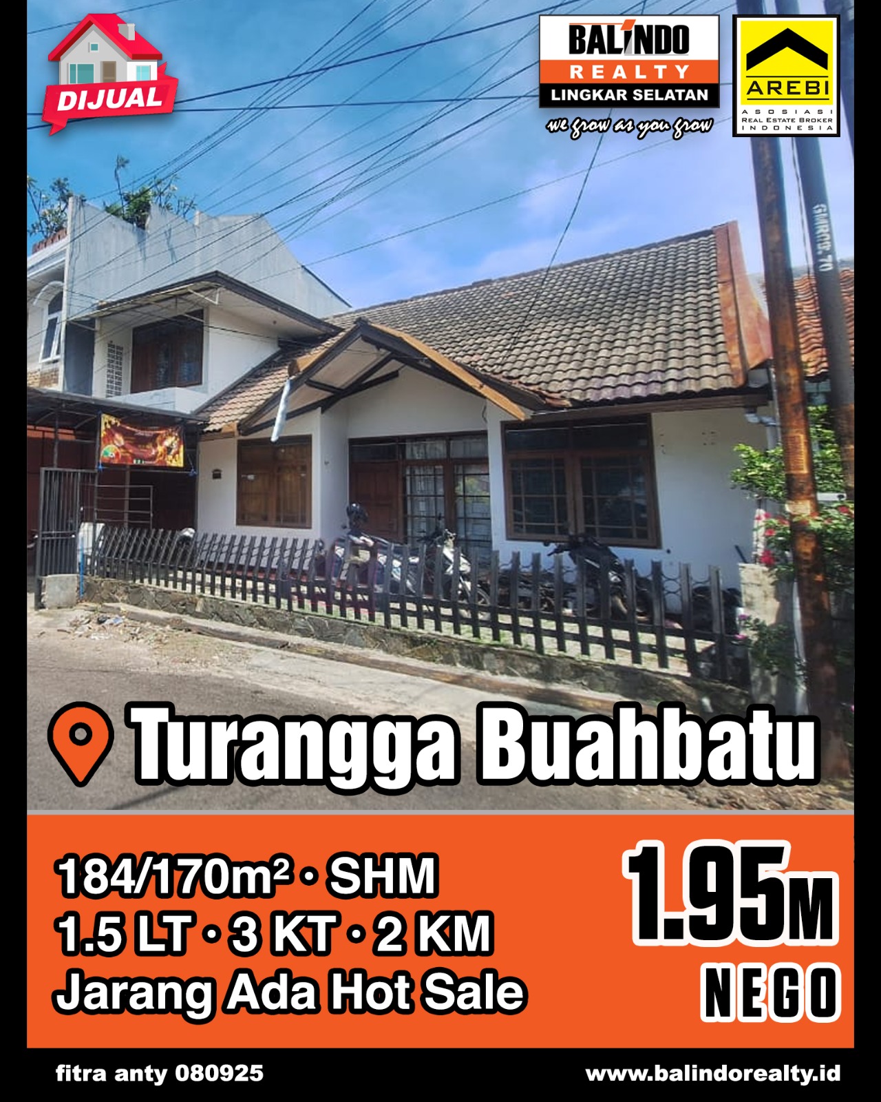 Dijual Rumah Bagus dan Nyaman di Turangga Buah Batu