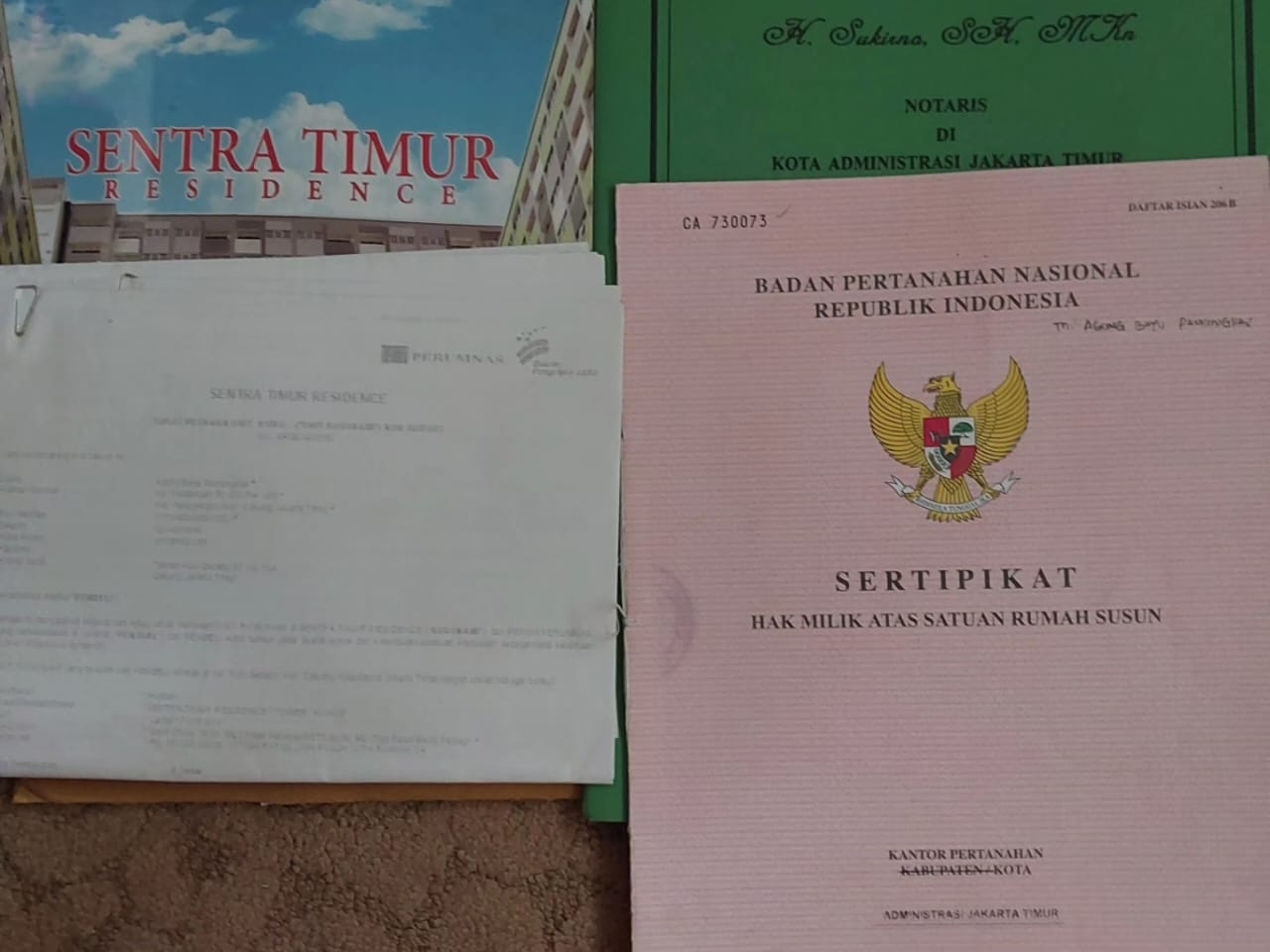 Disewakan rugi Apartemen Sentra Timur  Pulo Gebang, Cakung