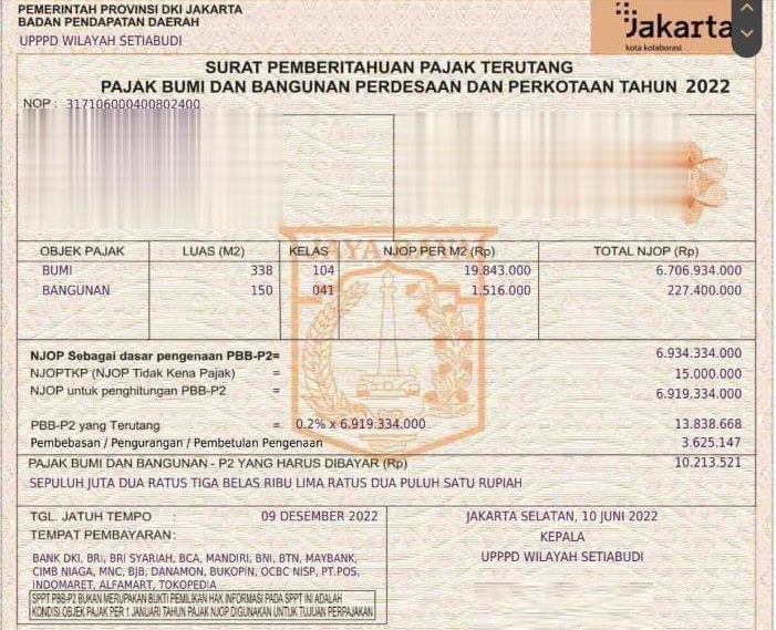 Dijual tanah strategis bonus rumah di bawah Njop di Setia Budi