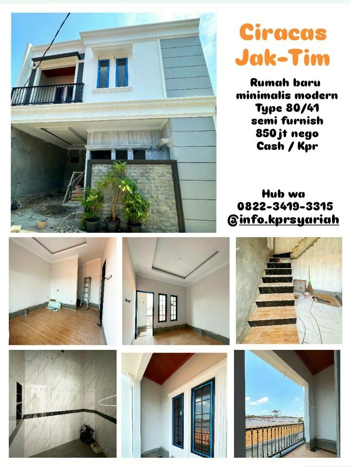 Rumah baru minimalis modern di Ciracas Jakarta Timur