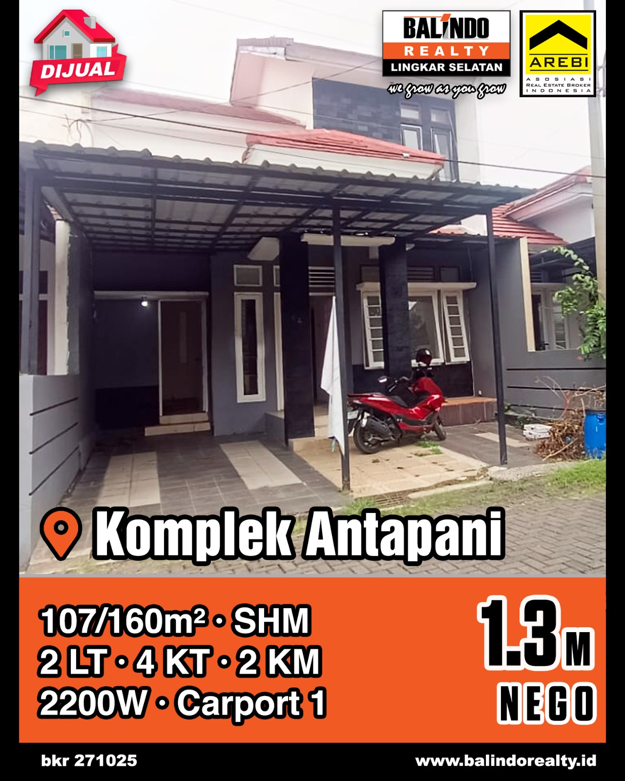 Dijual Rumah Minimalis Harga Terjangkau di Komplek Antapani
