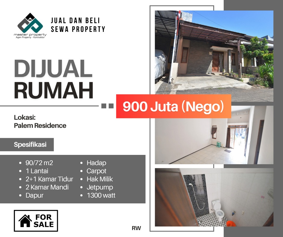Rumah dijual di Palem Residence dekat UNIV TELKOM Bojongsoang