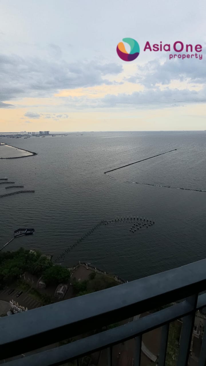 Dijual apartemen Ancol Mansion 3BR furnished view laut