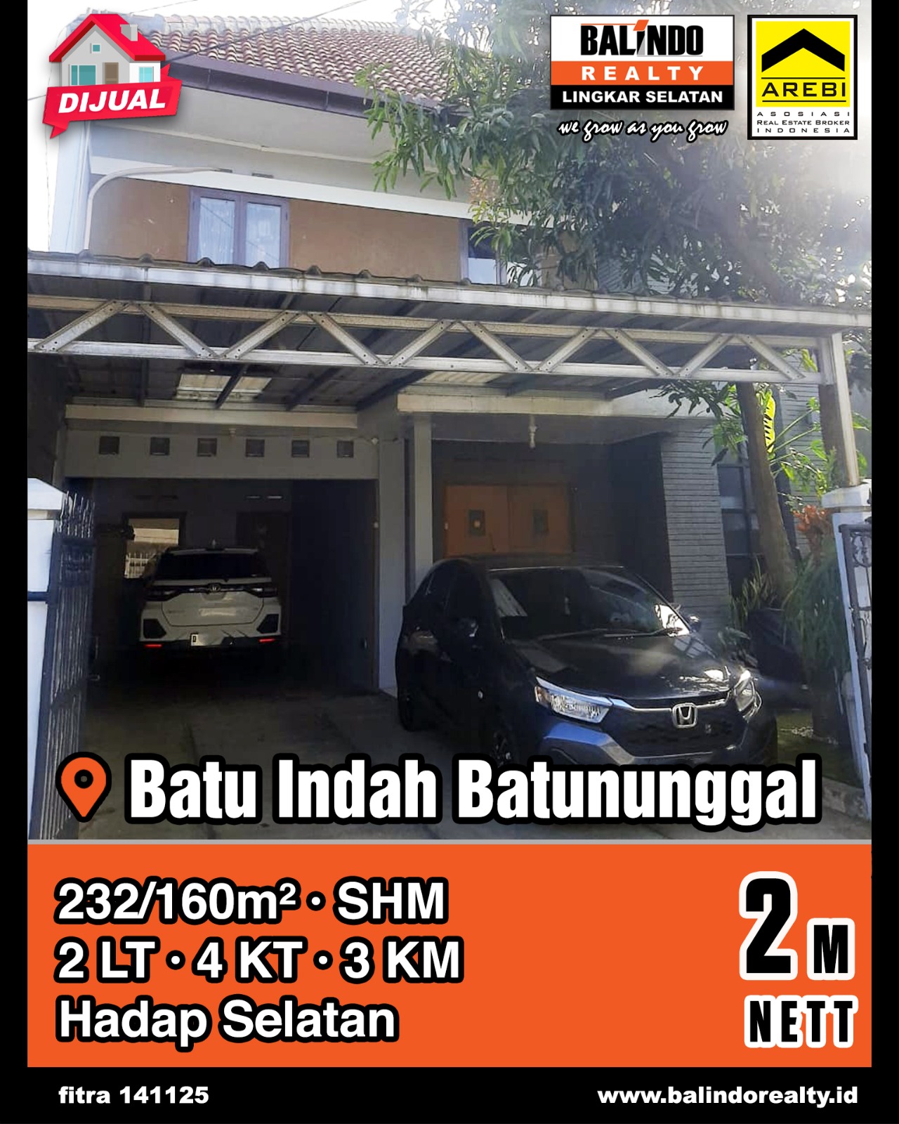 Dijual Rumah Bagus dan Asri di Batu Indah Batununggal