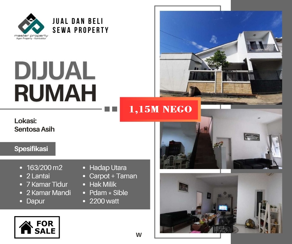 Jual cepat rumah termurah di Komplek Santosa Asih Cipamokolan