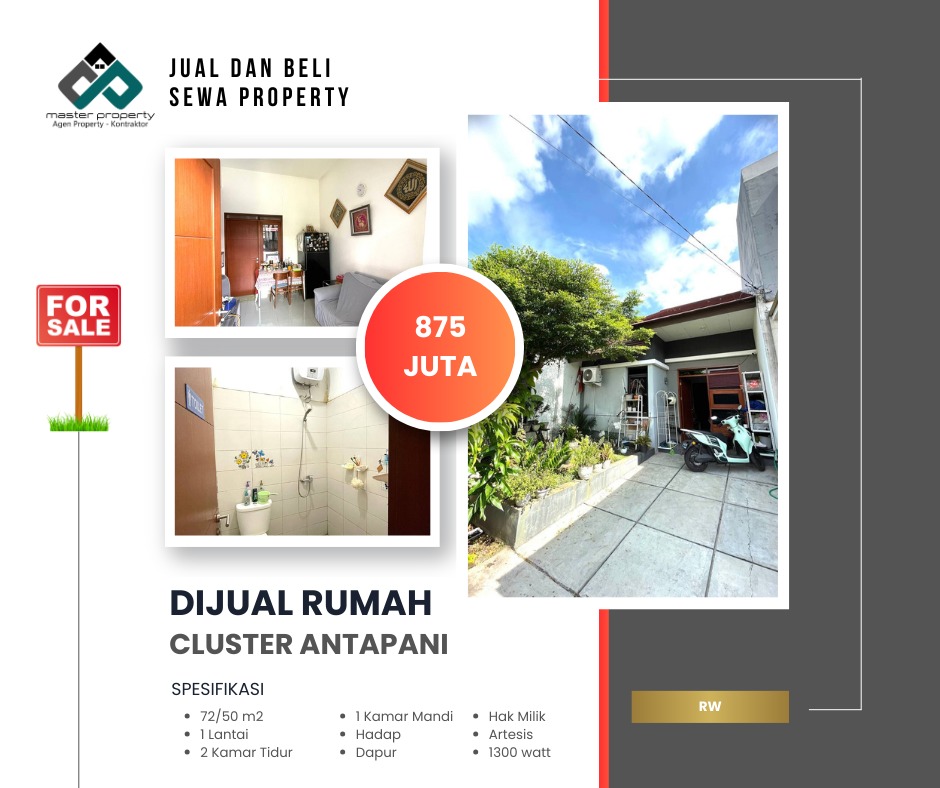 Jual cepat rumah minimalis terawat di Cluster Antapani Bandung