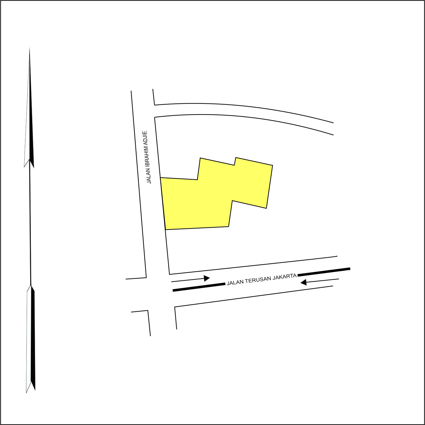 Tanah 2470 m2 SHM Muka 30 Meter Jl. Kiara Condong Bandung