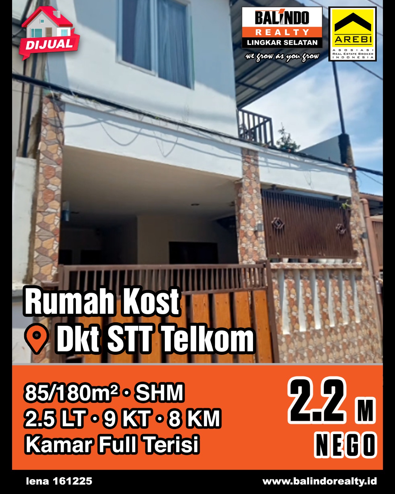 Dijual Rukost Kamar Full Terisi di Dekat STT Telkom