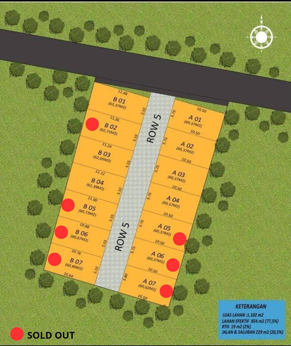 Rumah strategis 2,5lt rooftop di Pondok Melati Bekasi