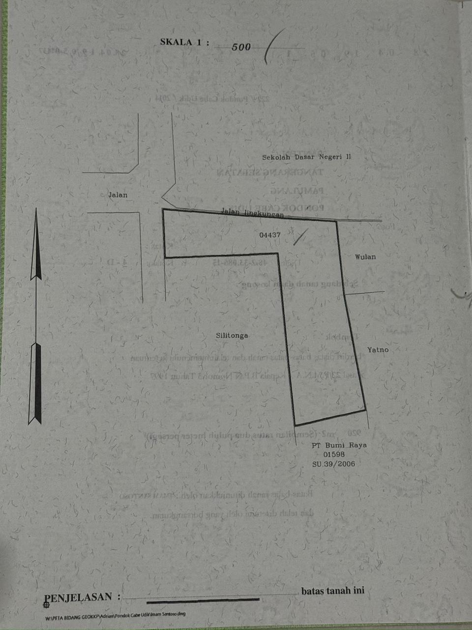 Jual tanah strategis di Pondok Cabe Udik, Pamulang, Tangsel