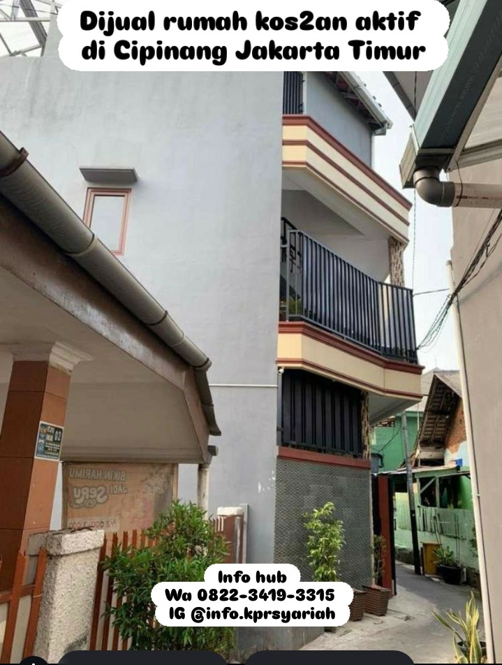 Rumah kos-kosan 2 LT strategis di Cipinang Jakarta Timur