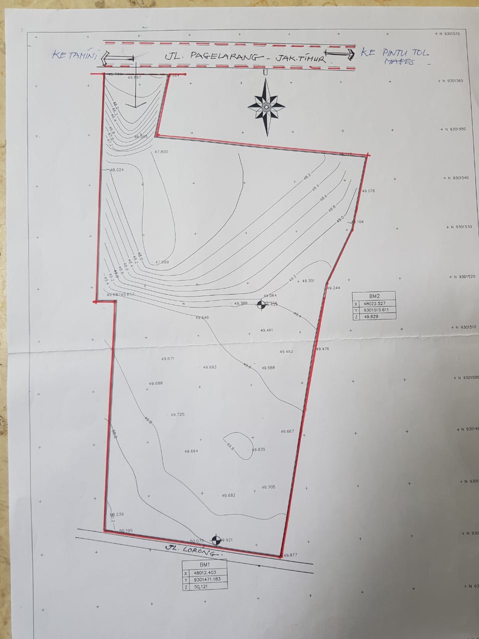 Jual tanah kosong luas siap bangun di Pagelarang, Setu, Cipayung